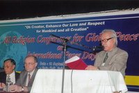 H. E. Mr. Norberto Ramos Basilio, Ambassador of the Philippines,  speaking at the ‘All religion conference for Global Peace’ organized by the Institute of Hazrat Mohammad (SAW), to share its solidarity with the observance of International Peace day.