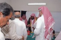 Respectable Imam of Masjid E Nabawi and his companions, during his visit at the Institute of Hazrat Mohammad (SAW)