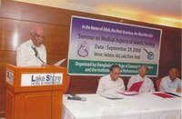 Dr Azizur Rahman, Former Minister, Ministry of Health, Govt of Bangladesh, addressing at a seminar on 'Medical Aspects of Islamic Fasting', jointly organized by the Bangladesh College of General Practitioners and The Institute of Hazrat Mohammad (SAW), on the holy month of Ramadan.